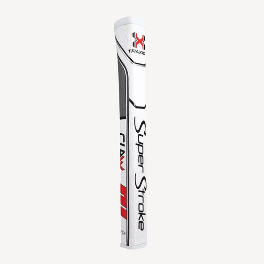 SuperStroke (Authentic) Traxion Red White & Gray Claw 2.0 Putter Grip