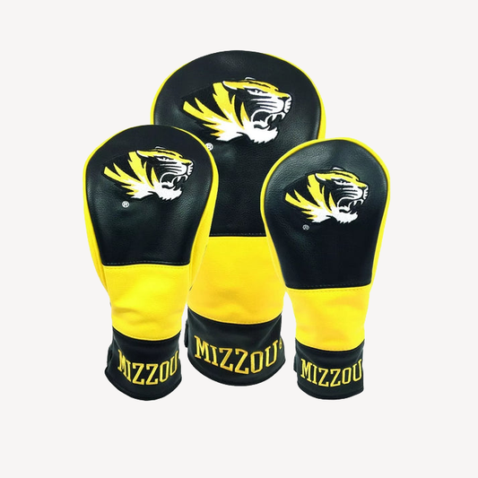 PRG Golf Missouri Tigers Set of 3 Head Covers Driver Fairway & Rescue NCAA Licensed