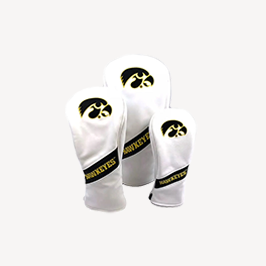 PRG Golf Iowa Hawkeyes Set of 3 Head Covers Driver Fairway & Rescue NCAA Licensed