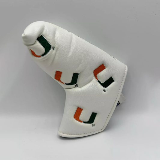 PRG Golf Miami Hurricanes Blade Putter Cover NCAA Licensed