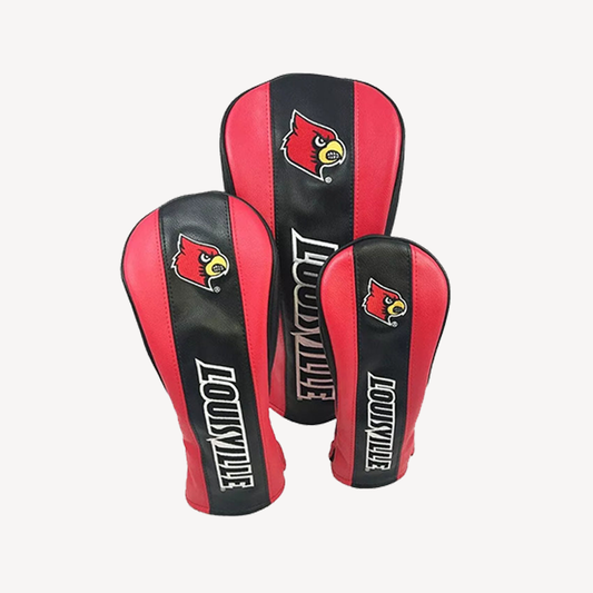 PRG Golf Louisville Cardinals Set of 3 Head Covers Driver Fairway & Rescue NCAA Licensed