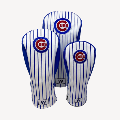 PRG Golf Chicago Cubs Set of 3 Head Covers Driver Fairway & Rescue MLB Licensed