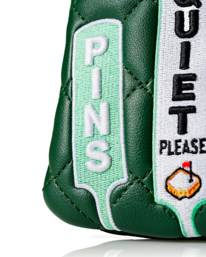 Pins & Aces (Authentic) Augusta Collection Quiet Please Mallet Putter Head Cover