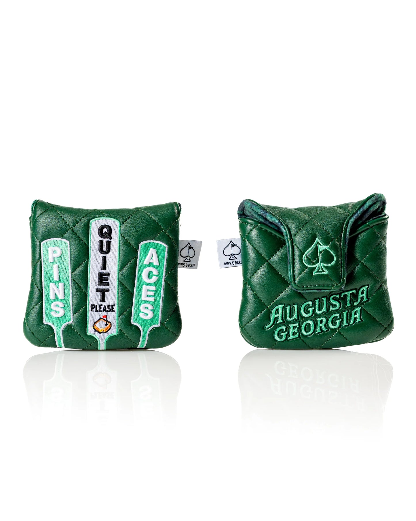 Pins & Aces (Authentic) Augusta Collection Quiet Please Mallet Putter Head Cover