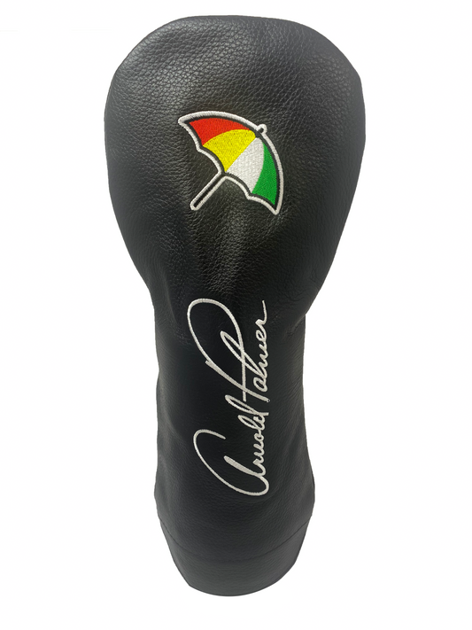 PRG Golf Arnold Palmer Vanto Vintage Signature Series 100% Genuine Black Leather Driver Head Cover