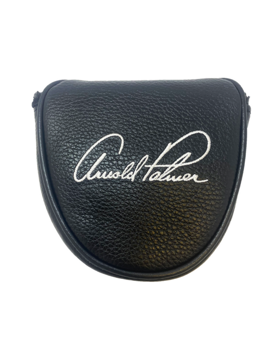 PRG Golf Arnold Palmer Signature Series Vanto Vintage 100% Genuine Leather Black Mallet Cover