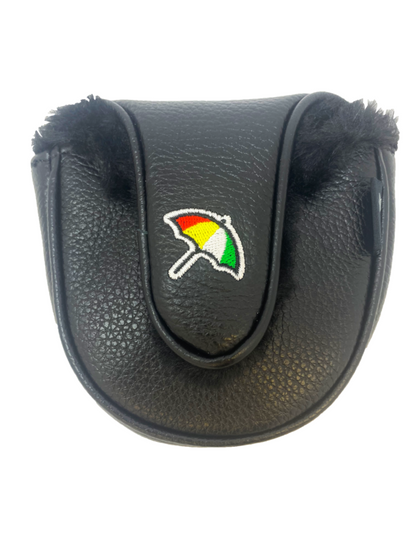 PRG Golf Arnold Palmer Signature Series Vanto Vintage 100% Genuine Leather Black Mallet Cover