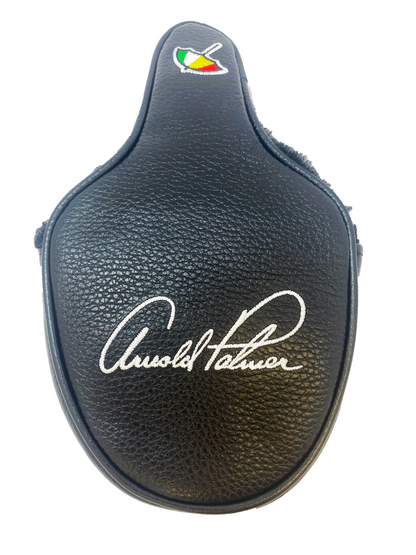 PRG Golf Arnold Palmer Signature Series Vanto Vintage 100% Genuine Leather Black Mallet Cover