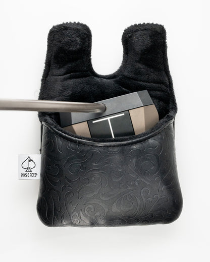 Pins & Aces (Authentic) Blackout Ace of Spades Center Shaft Mallet Putter Cover