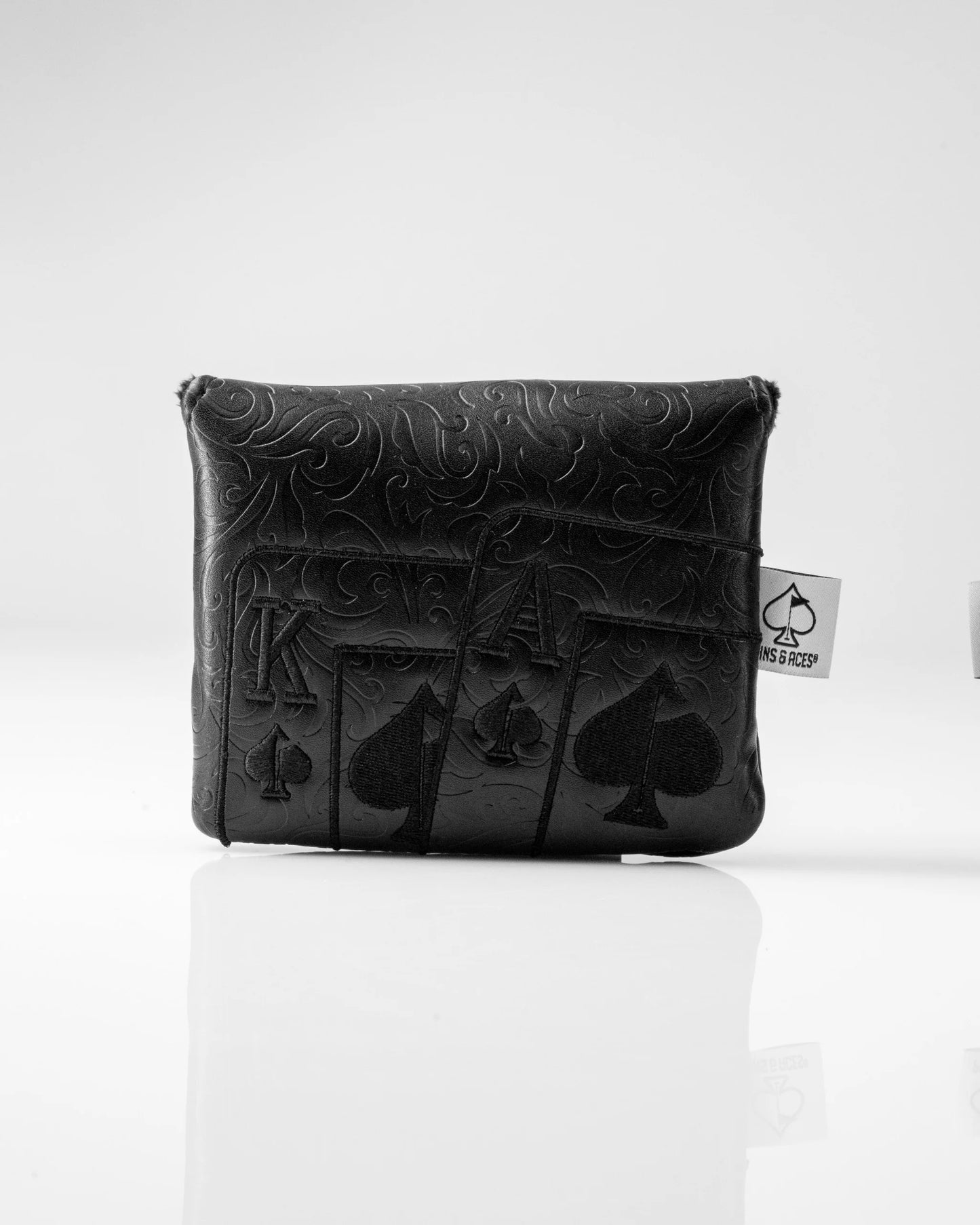 Pins & Aces (Authentic) Blackout Ace of Spades Center Shaft Mallet Putter Cover