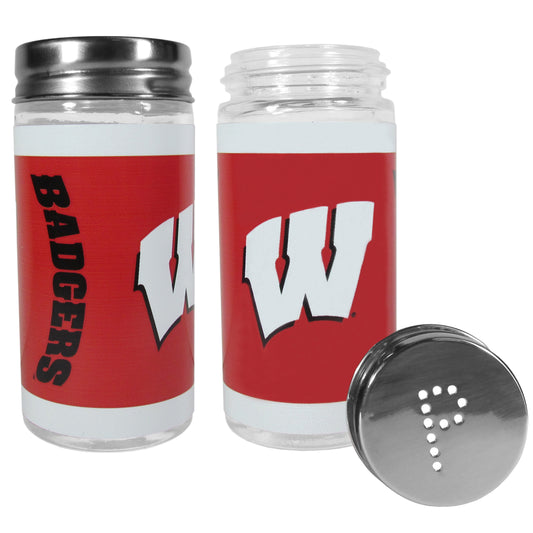 Siskiyou Gifts Wisconsin Badgers Glass Salt and Pepper Shakers, NCAA Licensed