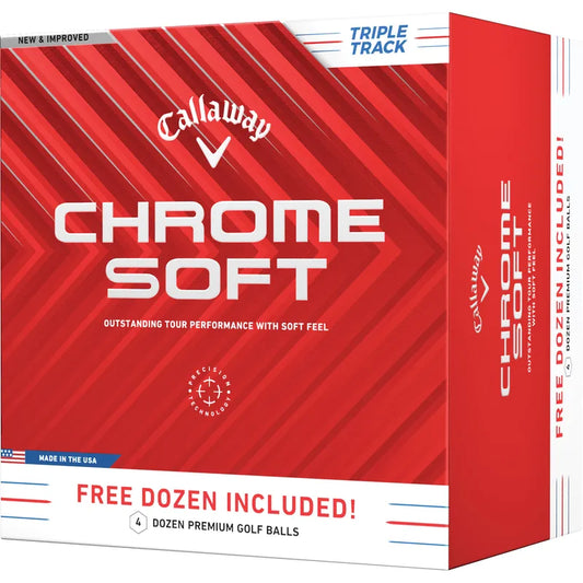Callaway Golf Chrome Soft Triple Track 4 Dozen (48) Golf Balls