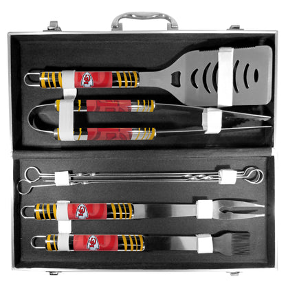 Siskiyou Gifts Kansas City Chiefs 8 piece Tailgater BBQ Set with Metal Case