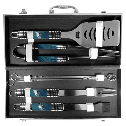 Siskiyou Gifts Philadelphia Eagles 8 Piece Tailgater BBQ Set w/Metal Case, NFL Licensed