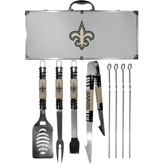 Siskiyou Gifts New Orleans Saints 8 piece Tailgater BBQ Set w/Metal Case NFL Licensed