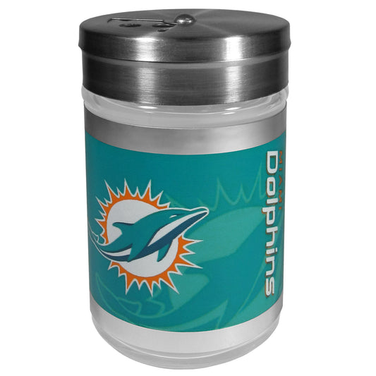 Siskiyou Gifts Miami Dolphins Glass Tailgater Seasoning Shaker, NFL Licensed
