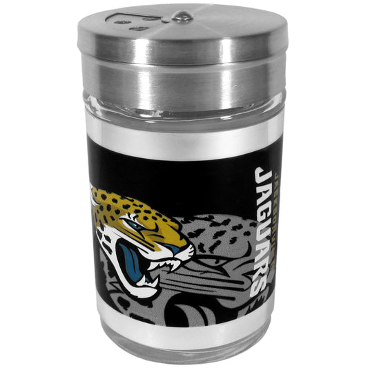 Siskiyou Gifts Jacksonville Jaguars Glass Tailgater Seasoning Shaker, NFL Licensed