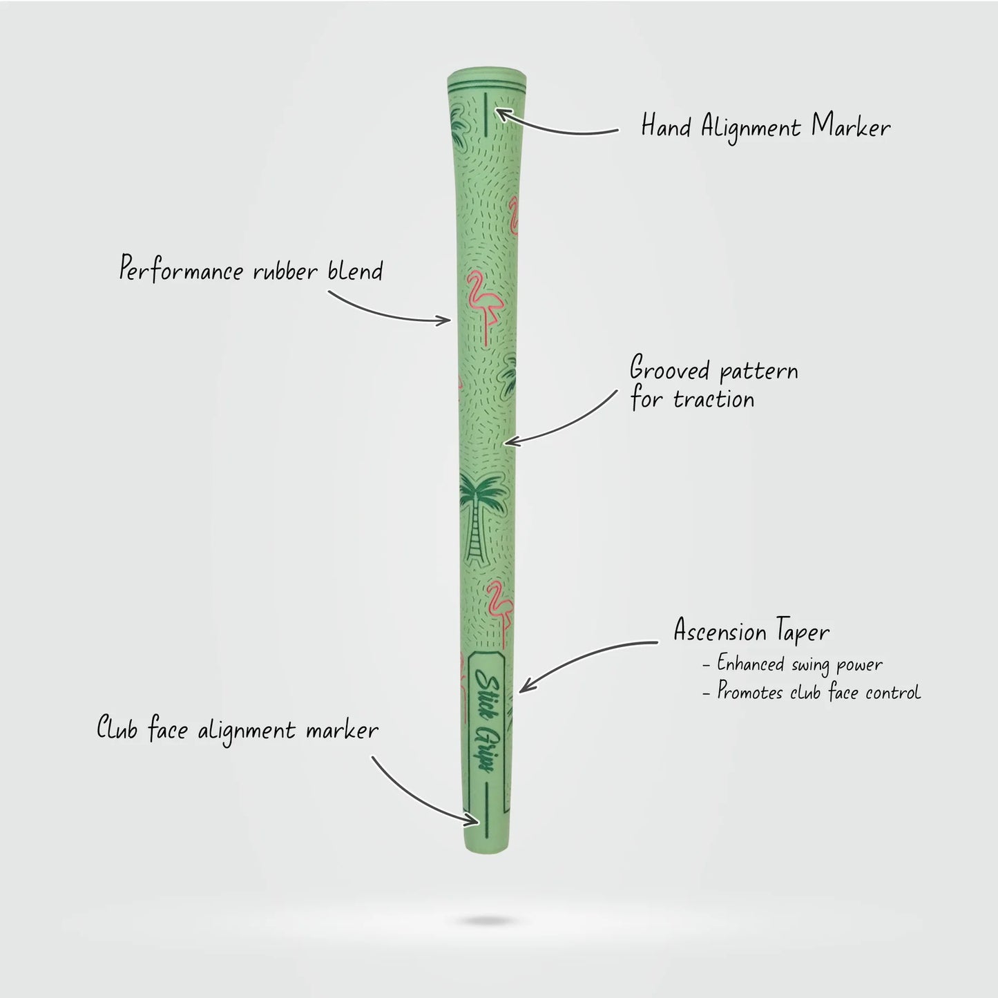 Stick Grips Golf Authentic Palm Swings Teal Swing Club Grip (Irons & Woods)