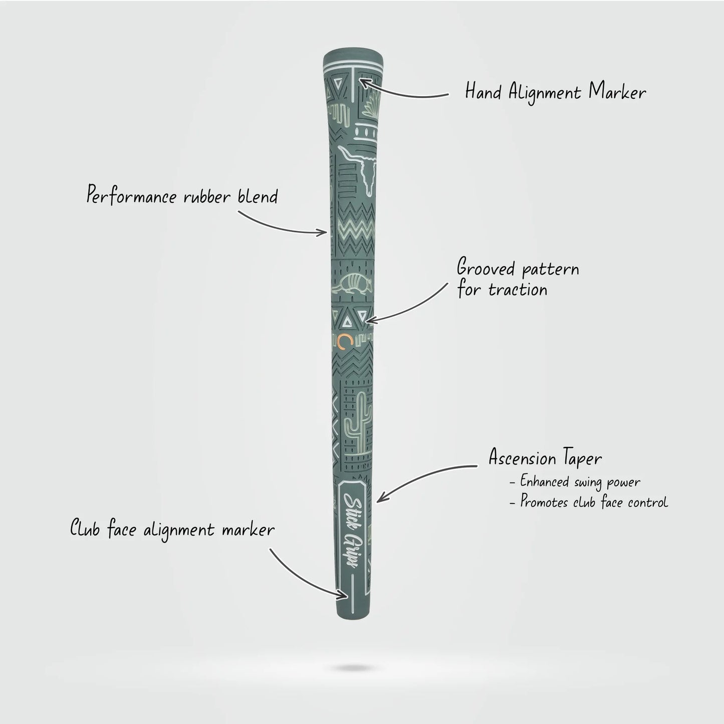 Stick Grips Golf Authentic New Gaucho Midnight Blue Swing Club Grip (Irons & Woods)