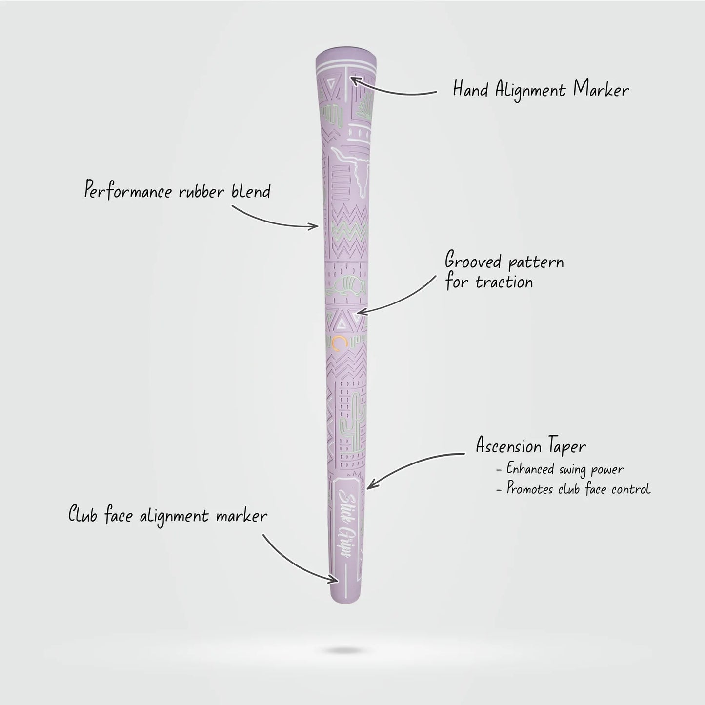 Stick Grips Golf Authentic New Gaucho Pink Swing Club Grip (Irons & Woods)