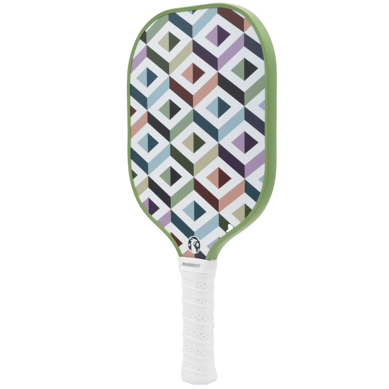 Parrot Paddles Carbon Fiber Lifestyle Geo Scape Pickleball Paddle 12MM Thick