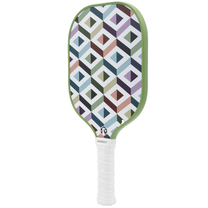 Parrot Paddles Carbon Fiber Lifestyle Geo Scape Pickleball Paddle 12MM Thick
