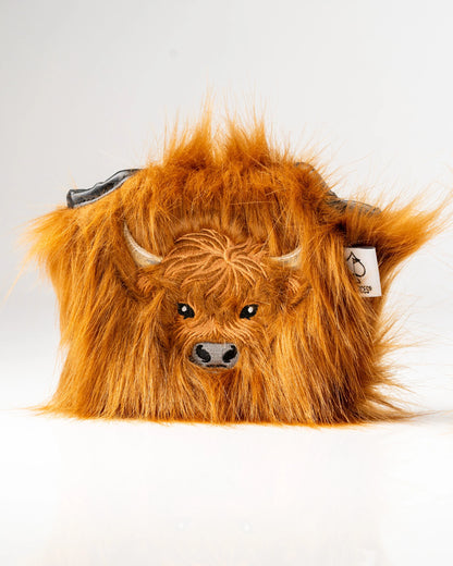 Pins & Aces Authentic Highland Cow Blade Putter Head Cover