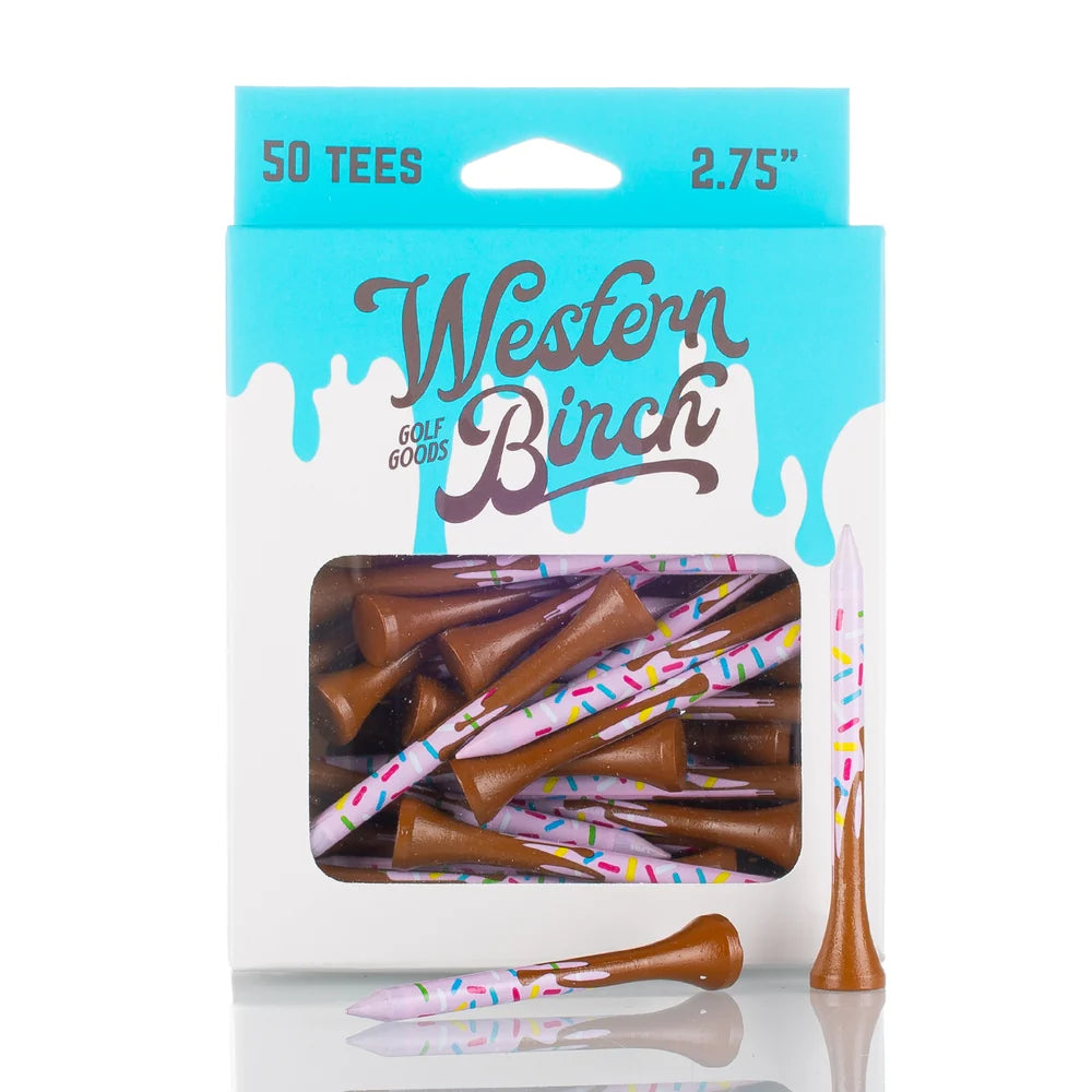 Western Birch Golf Company Hole in One Chocolate 2.75" Bamboo Golf Tees 50ea.