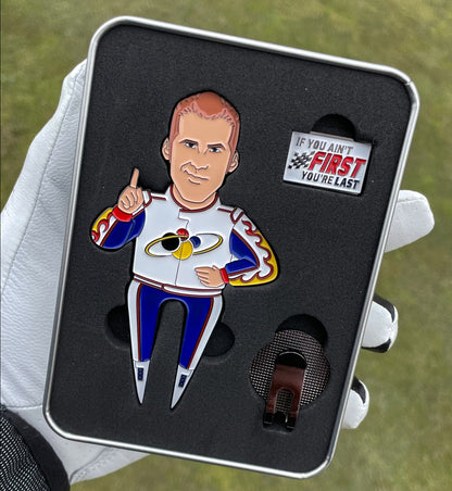 Ricky Bobby Divot Tool and Ball Marker