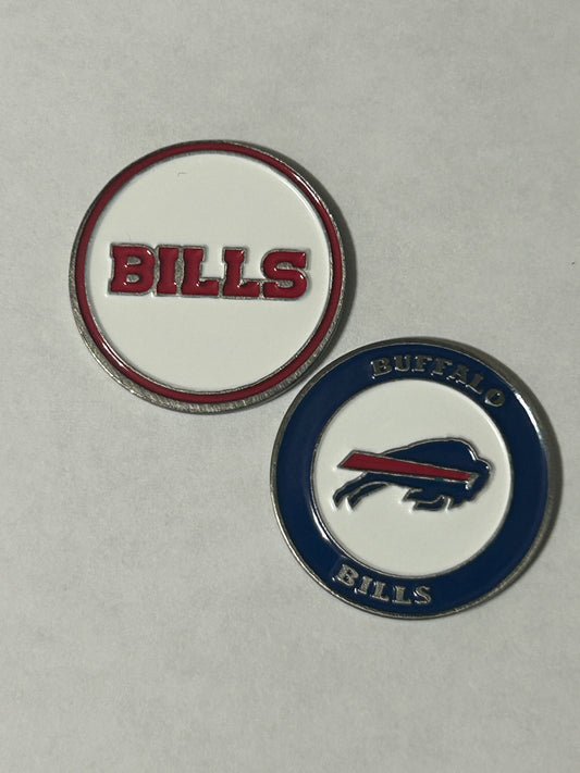Buffalo Bills 1" Diameter Magnetic Golf Ball Marker