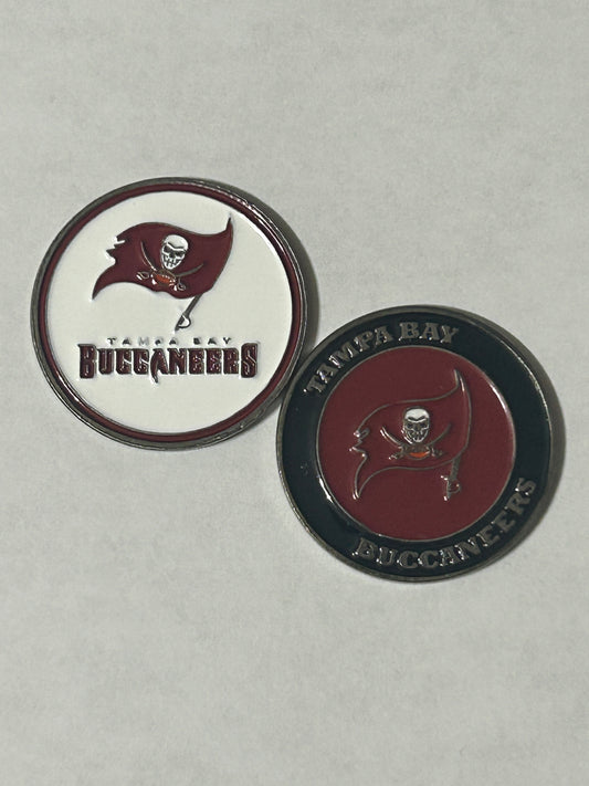 Tampa Bay Buccaneers 1" Diameter Magnetic Golf Ball Marker