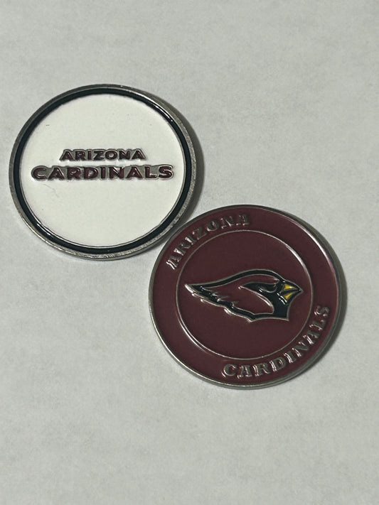 Arizona Cardinals 1" Diameter Magnetic Golf Ball Marker