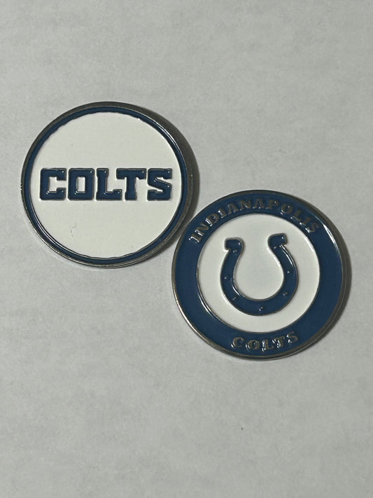 Indianapolis Colts 1" Diameter Magnetic Golf Ball Marker