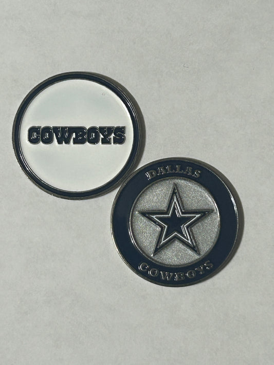 Dallas Cowboys 1" Diameter Magnetic Golf Ball Marker