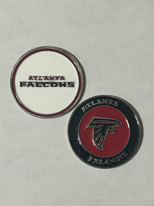 Atlanta Falcons 1" Diameter Magnetic Golf Ball Marker