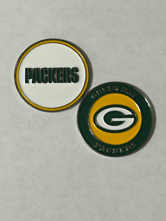 Green Bay Packers 1" Diameter Magnetic Golf Ball Marker