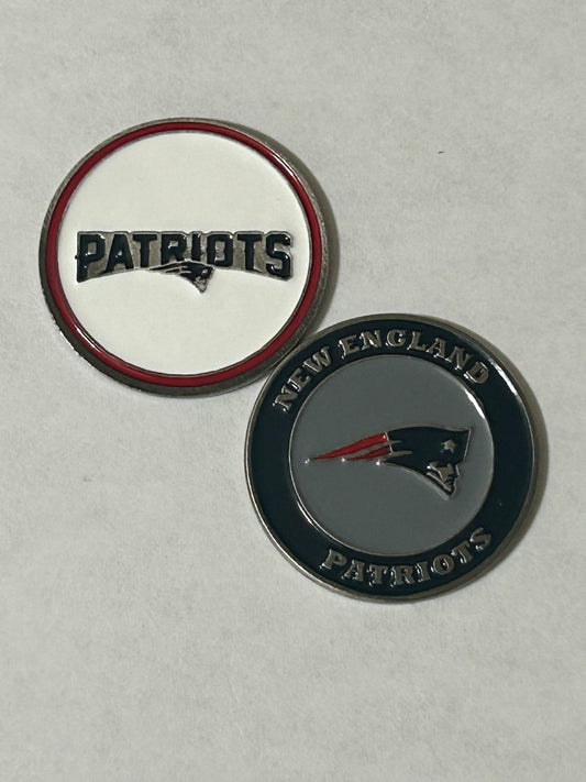 New England Patriots 1" Diameter Magnetic Golf Ball Marker