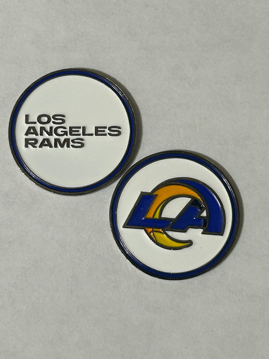 Los Angeles Rams 1" Diameter Magnetic Golf Ball Marker