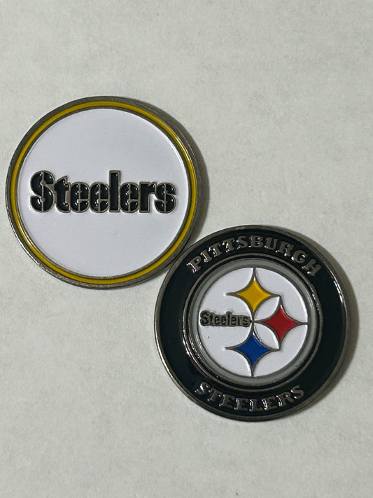 Pittsburgh Steelers 1" Diameter Magnetic Golf Ball Marker