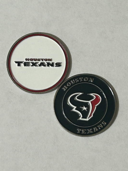 Houston Texans 1" Diameter Magnetic Golf Ball Marker