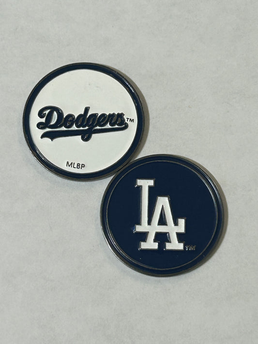 Los Angeles Dodgers 1" Diameter Magnetic Golf Ball Marker