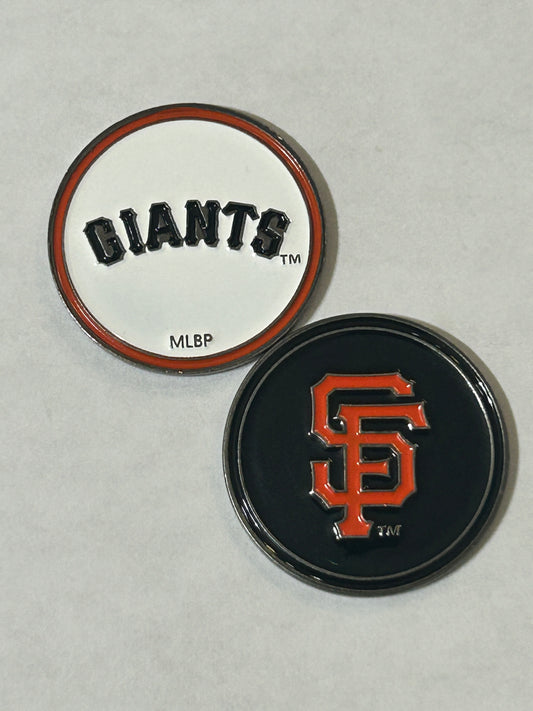 San Francisco Giants 1" Diameter Magnetic Golf Ball Marker