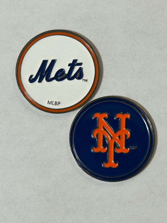 New York Mets 1" Diameter Magnetic Golf Ball Marker