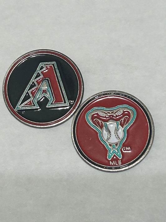 Arizona Diamondbacks 1" Diameter Magnetic Golf Ball Marker