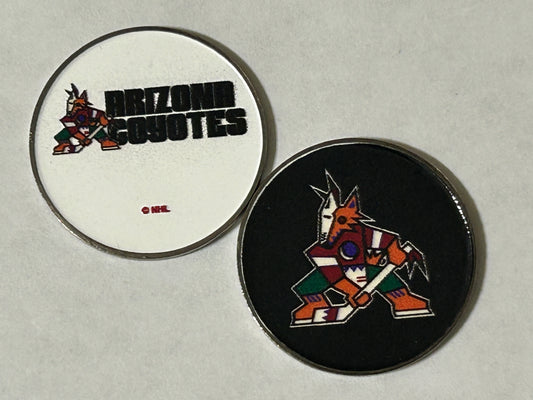 Arizona Coyotes Double Sided 1" in Diameter Magnetic Golf Ball Marker