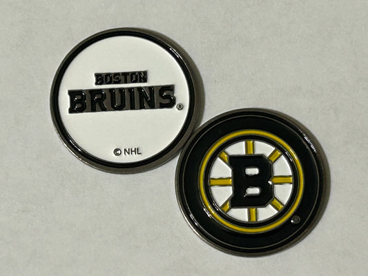 Boston Bruins Double Sided 1" Diameter Magnetic Golf Ball Marker