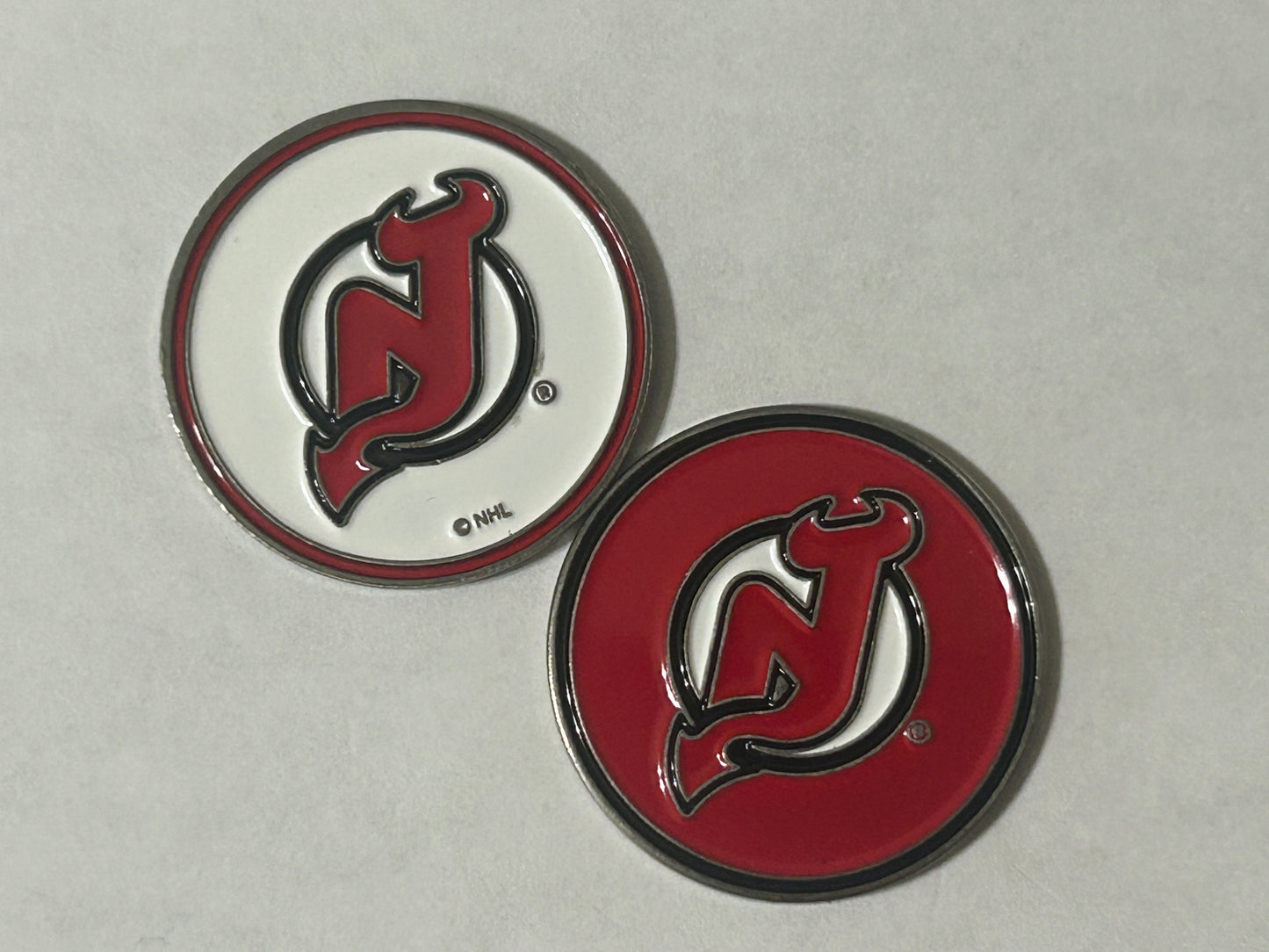 New Jersey Devils Double Sided 1" Diameter Magnetic Golf Ball Marker