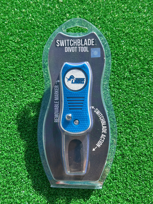 Detroit Lions Team Golf USA Switchblade Divot Tool w/ Double Sided Magnetic Ball Marker