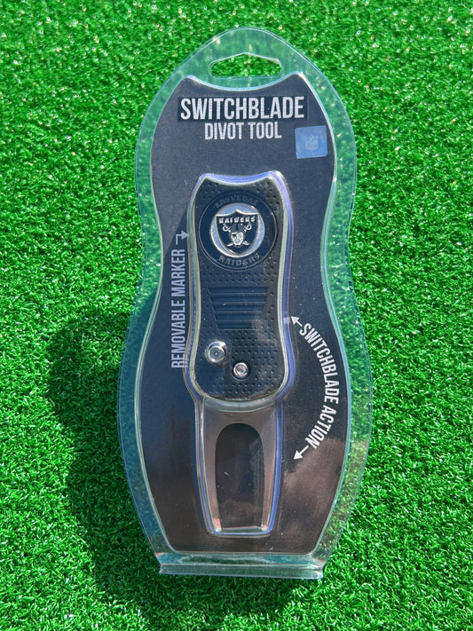 Las Vegas Raiders Team Golf USA Switchblade Divot Tool w/ Double Sided Magnetic Ball Marker