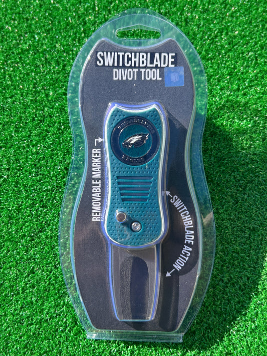 Philadelphia Eagles Team Golf USA Switchblade Divot Tool w/ Double Sided Magnetic Ball Marker